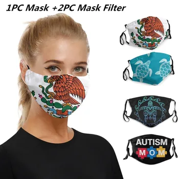 

Adult Reusable Face Mask Cloth Face Shield Breathable Face Shield Windproof Mouth Mask Washable mondmaskers mascarilla lavable