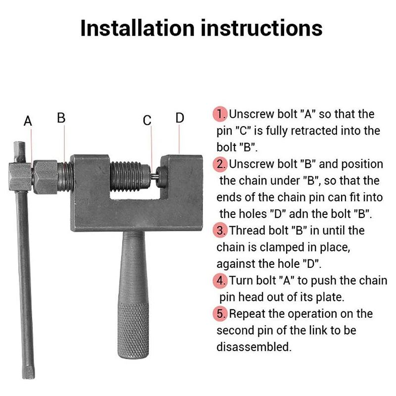 HOT-1Pcs цепи выключатель звено сплиттер булавки инструмент для ремонта подходит для мотоцикла/велосипеда/ATV ЦЕПИ