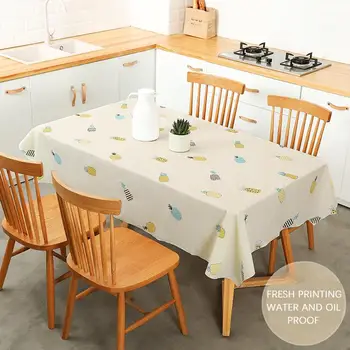 

Household Modern Idyllic Restaurant Tablecloth Printing Rectangular Dustproof Tablecloth Waterproof Anti-scalding Tablecloth