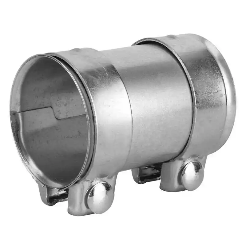 3in 76mm Galvanized Steel Exhaust Pipe Connector Double Clamp Joiner