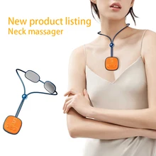 Massagem no pescoço pulso portátil inteligente 4d sem fio ponto de gatilho profundo massager tecido com uso no escritório em casa ao ar livre carro