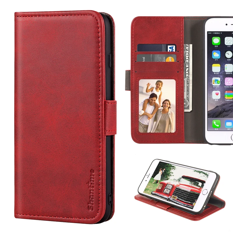 Чехол-книжка для zte Blade 20, умный бизнес-чехол, роскошный кожаный чехол-кошелек на магните для zte Blade 20, чехол для смартфона - Цвет: Red
