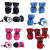 4pcs Waterproof Plush Pet Dog Shoes Winter Anti-slip Rain Snow Boots Footwear Thick Warm For Small Cats Dogs Puppy Socks Booties ► Photo 1/6