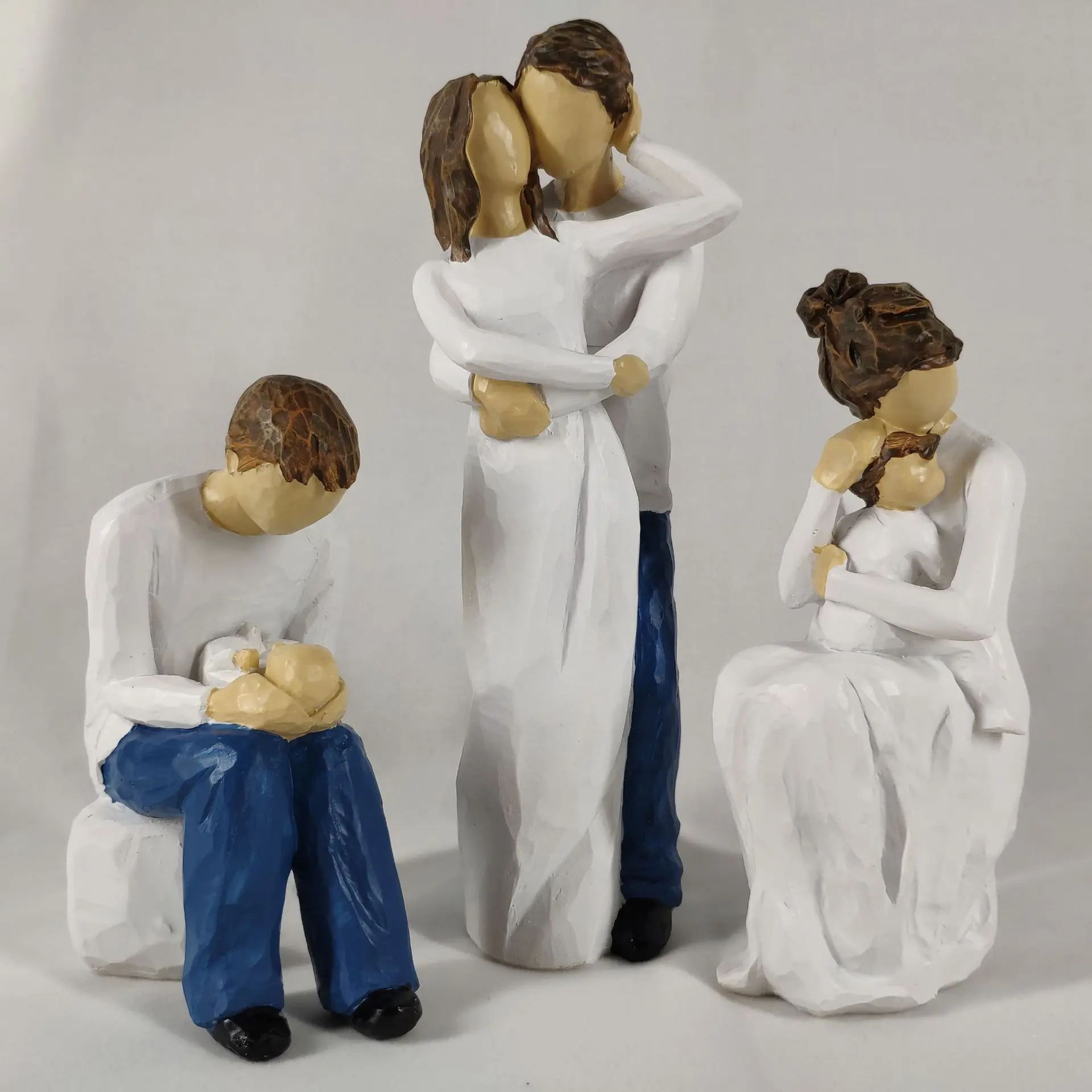 Creativity-Resin-Statue-for-Home-Decor-Family-Sculpture-Nordic ...
