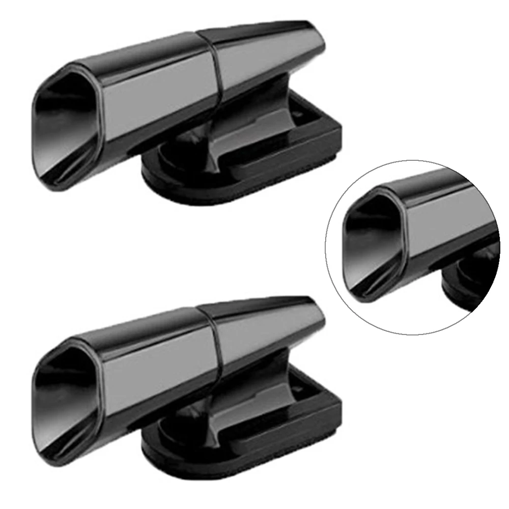 

2pcs Automotive Animal siren Warning Whistles Auto Safety upgrade ABS car wind drive deer black pair