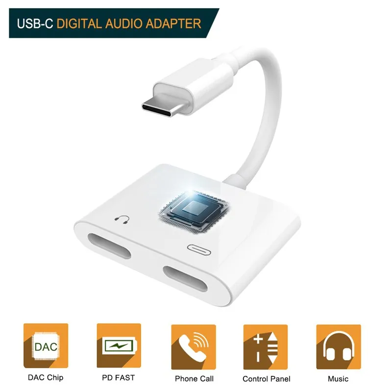 Dual TypeC Aux Charge Type C Adapter 