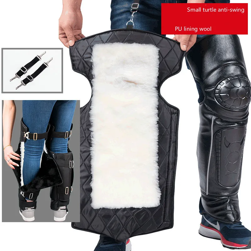 

Anti-falling and warm-proof cold-proof and cold-proof male and female leg-protecting leggings for goat wool electric motorcycle
