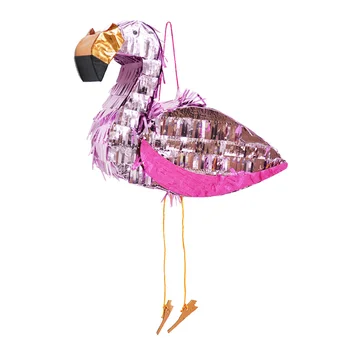 

Pinata Aluminum Foil Flamingo Shape Toy Game Props Sugar Beat Creative Multicolored Decoration for Children Birthday Party