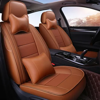 

Cowhide custom car seat cover Leather For Toyota Prius Venza Corolla RAV4 Camry Estima Previa Land Cruiser accessories styling