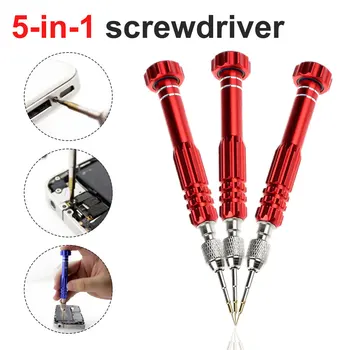 

Multi-Function Repair Open Tool Kit Screwdrivers For Iphone /Samsung Galaxy Mobile Phone Accessories 5 in1 Screwdriver Kit