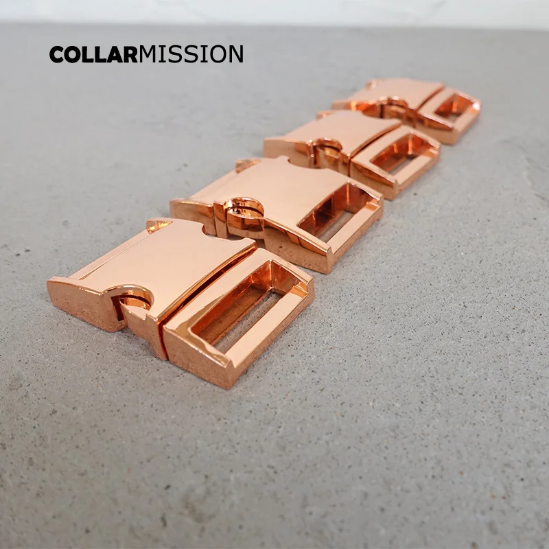 

Retail metal side release curved buckles durable hardware strong security lock puppy cat collars diy parts Zinc Alloy CK20M02