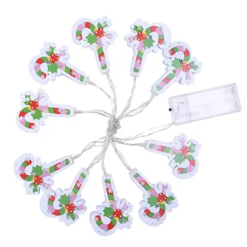 

10LED Christmas Canes Lights Mental Fairy Lights Outdoor For Christmas Party Wedding Holiday Atmosphere Decoration