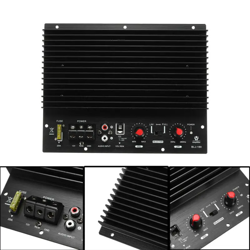 Плата усилителя 200 Вт макс 1000 Вт моно канал 4Ω стерео Ремонт аудио 12 В HiFi мощность