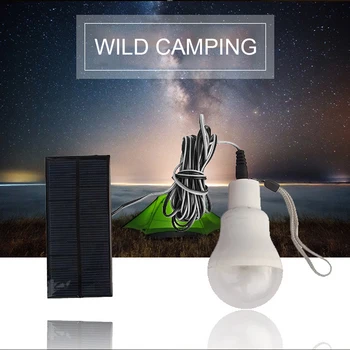 

Rechargeable LED Solar Power Bulb 3w Emergency Tent Camping Fishing Light