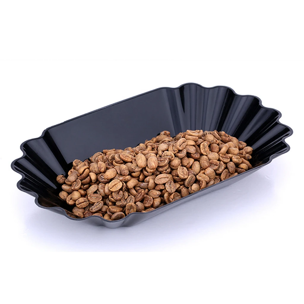 Coffee Cupping Sample Tray Oval Tray Green & Roasted Coffee Beans Platter Pack of 8pcs