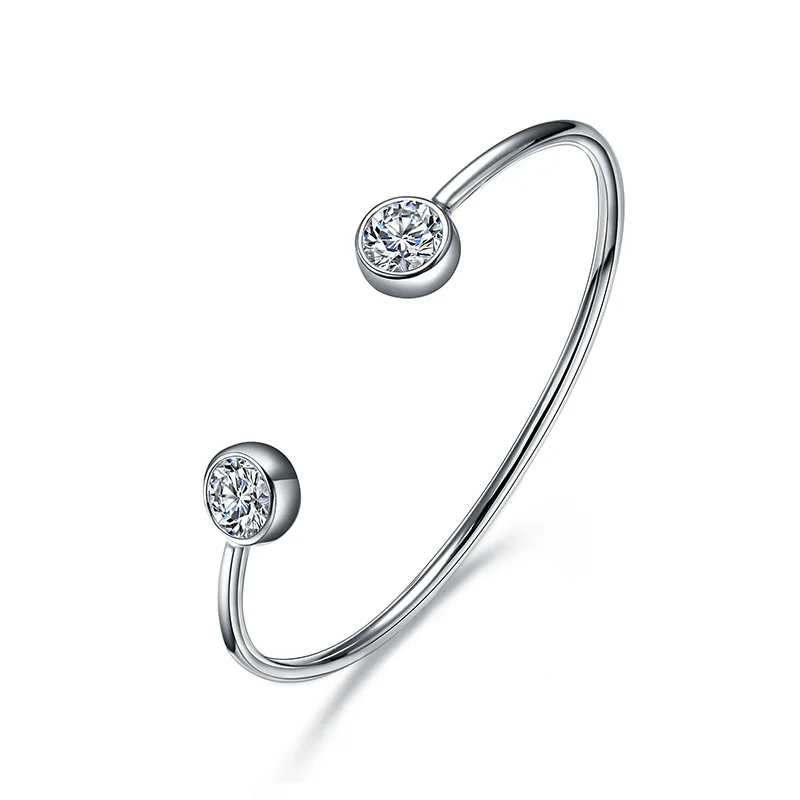 Высококачественный Женский браслет из циркония Моны Лизы 2 цвета со стразами от