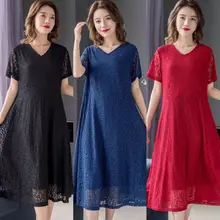 Large size dress 2021 women's fat MM elastic lace thin medium and long meat cover skirt large size skirt Large size dress 2021 women's fat MM elastic lace thin medium and long meat cover skirt large size skirt