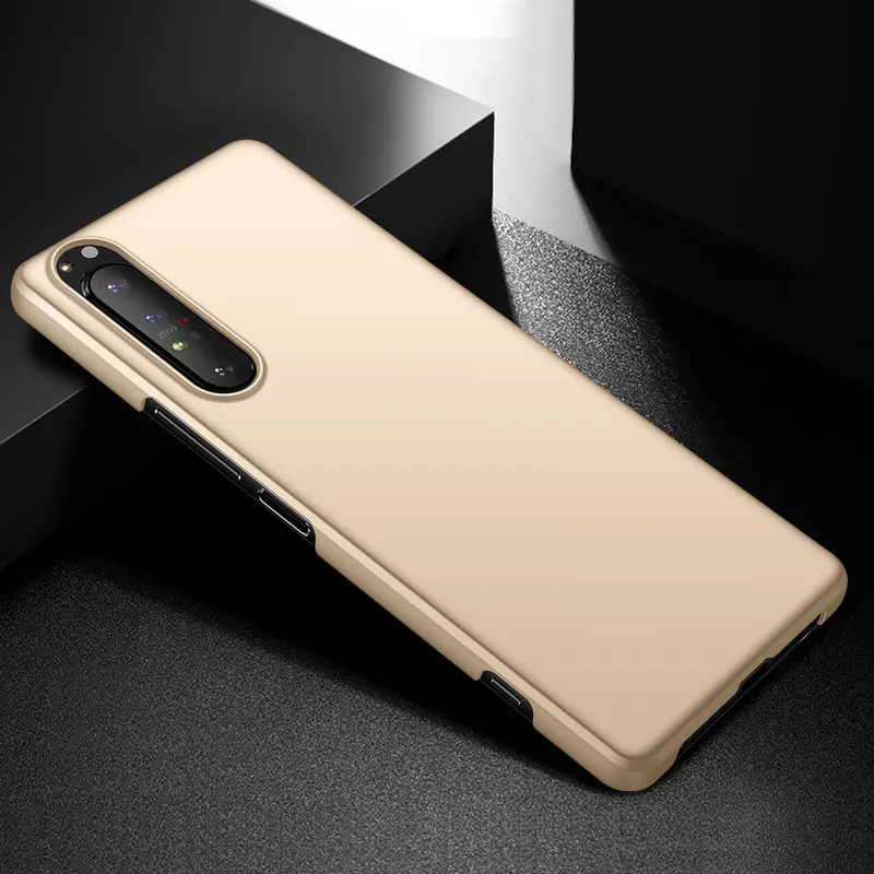 iphone pouch For Sony Xperia 10 II Case Luxury Hard PC Matte Phone Case Cover for Sony Xperia 1 II 10 5 1 III Ace Shockproof Back Cover Shell pouch mobile