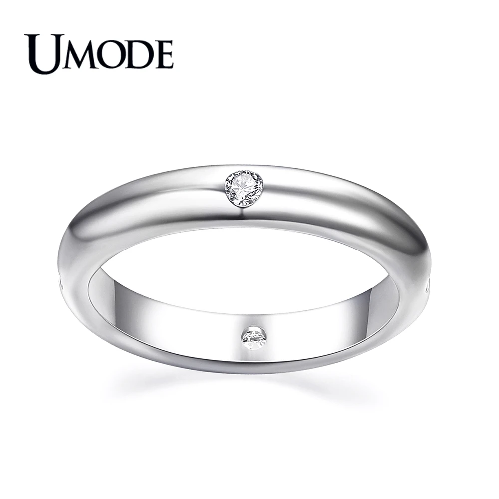 UMODE Bijoux Femme 4 шт. AAA CZ Обручальные кольца для женщин модные ювелирные изделия