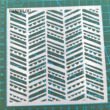 

13*13cm Magic carving scrapbook stencils spray plastic mold shield DIY cake hollow Embellishment printing lace ruler valentine