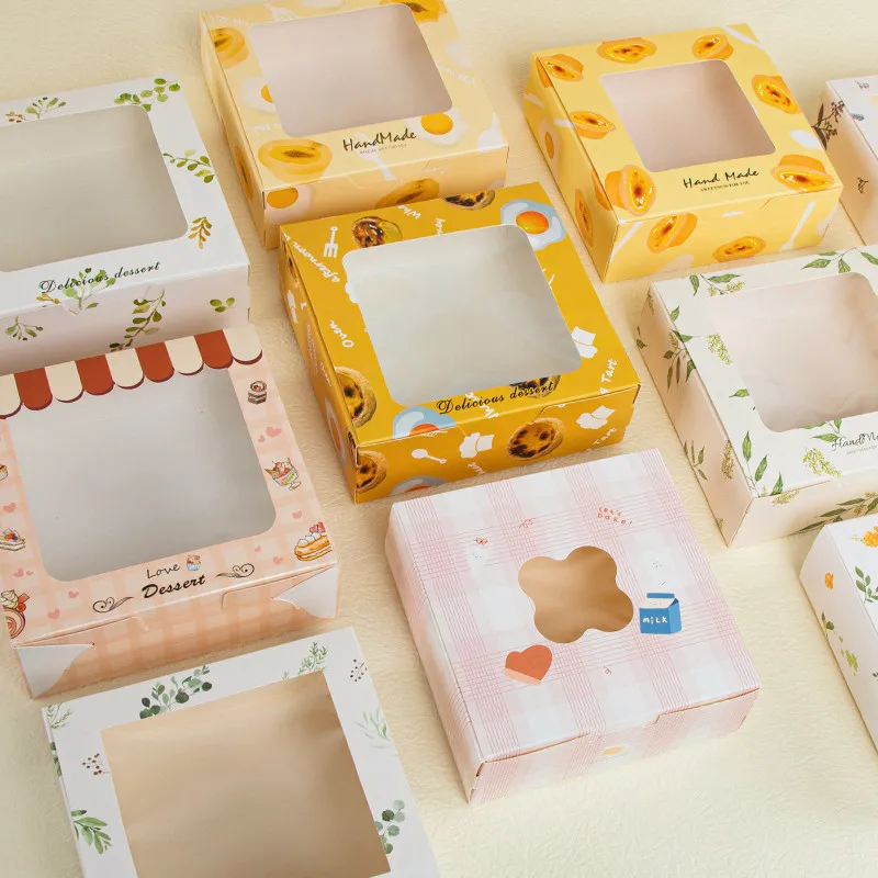 Description Picture 4 of itemLBSISI Life 5pcs Cookies Egg Yolk Crisp Baking Packing Box Donuts Chocolate Candy Gift Wedding Birthday Event & Party Favors