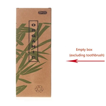 

Adult Bamboo Charcoal Toothbrush Kraft Paper Box Empty Toothbrush Box Environmental Packing Box Carbon Pattern packing box