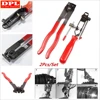 2pcs/set CV Joint Clamp Banding Install Tool Ear Type Boot Clamp Pliers Metal Hand Tool Red+Black CV Boot Clamp Pliers ► Photo 2/6