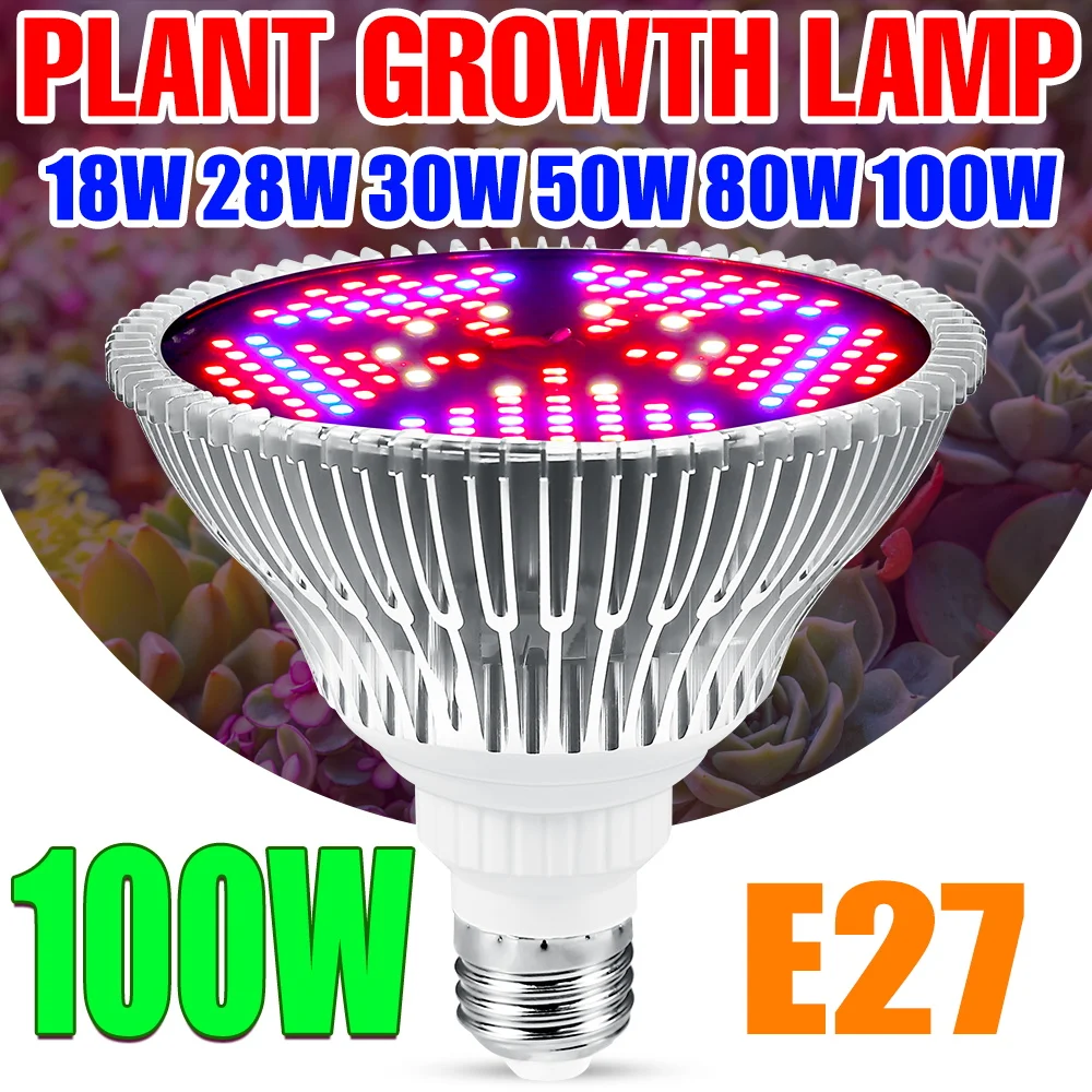 Phyto Lamp Full Spectrum LED Grow Bulb E27 Plant Light AC85-265V Phytolamp LED Fitolampy For Indoor Seedlings Flowers Grow Tent