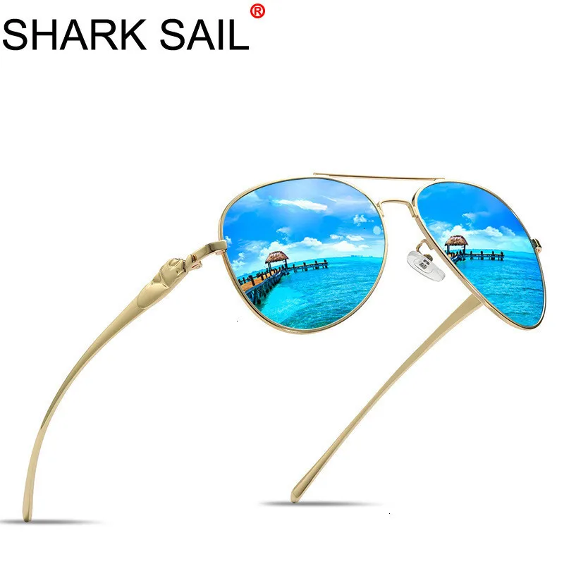 

SHARK SAIL Classic Pilot Sunglasses Polarized Men Women Aviation Sunglasses Brand Desinger Driving Sun Glasses UV400 Eyewear