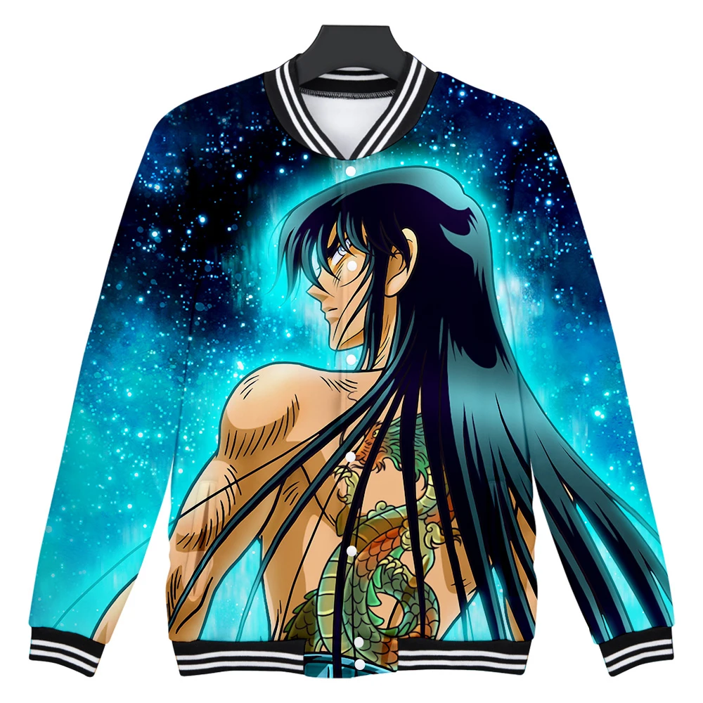 Saint SeiyaFashion Brand Clothing 3D Men/Women Hoodie Jacket Sweatshirts Streetwear up Baseball Uniform Harajuku Jacket