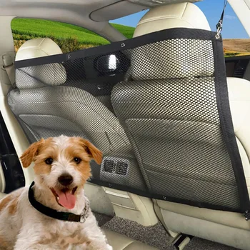 

Foldable Universal Trunks Easy Install For Dogs Car Backseat Mesh SUV Interior Trim Vehicle Pet Net Barrier Dividing Practical