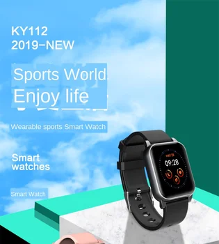 

Smart Watch KY112 Smartwatch Clock Fitness Tracker Bluetooth Android Watches Camera Music player Sport For Women Men