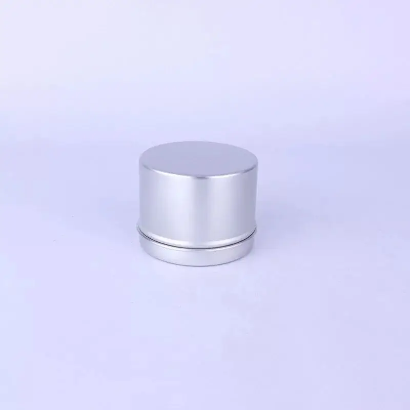 60ml Round Metal Aluminum Tin Containers Jars Cans With Window Screw Top Cans Cosmetic Sample Containers Candle Travel Tins Jars 3