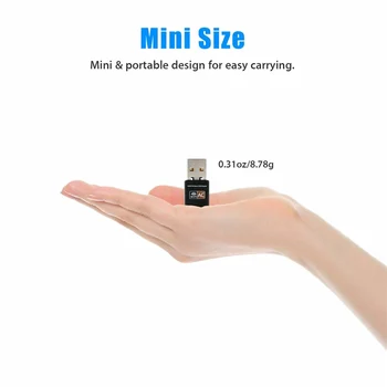 

600Mbps Dual-band Wireless USB Ethernet PC WiFi AC Adapter Lan 802.11 Dual Band 2.4G / 5G WiFi adapter