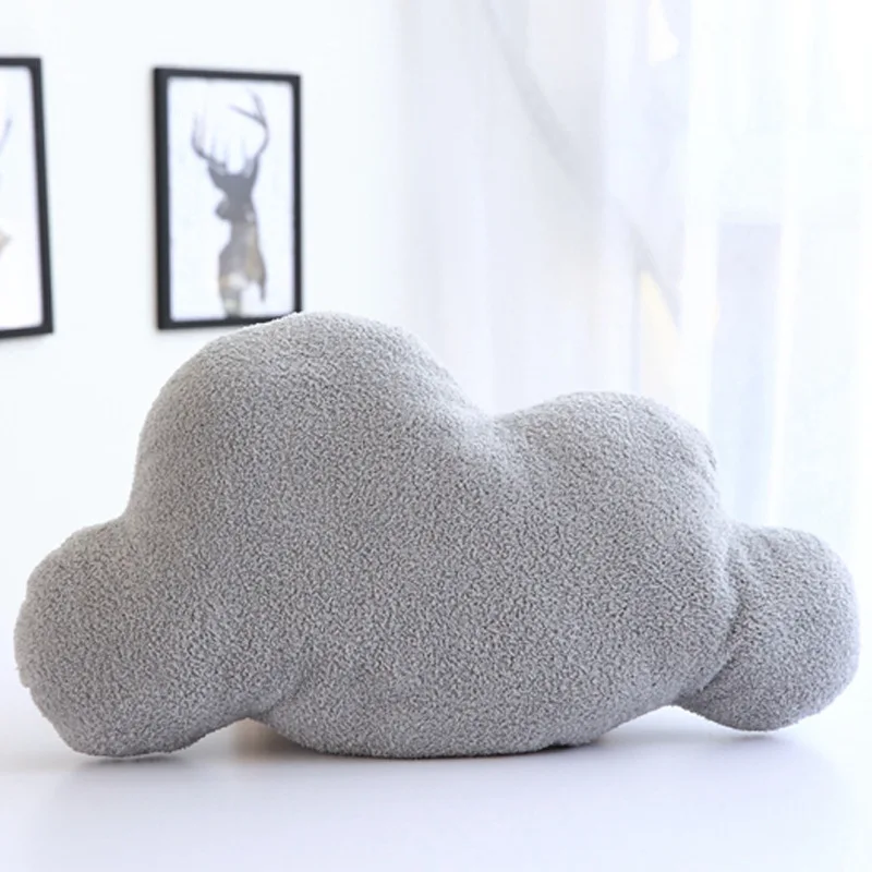 Kawaii Облако Подушка игрушка Цвет серый белый подушка с облаками мягкие плюшевые