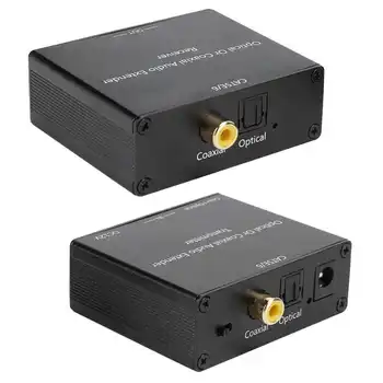 

Digital Audio Extender Coaxial and Optical Fiber Converter for Cat5e/6 Cable Audio Decoder New Sale