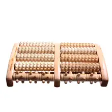 Большой размер деревянный массажер для ног ролики для релаксации Массажер для снятия стресса стимулирующий акупунктурный уход за здоровьем