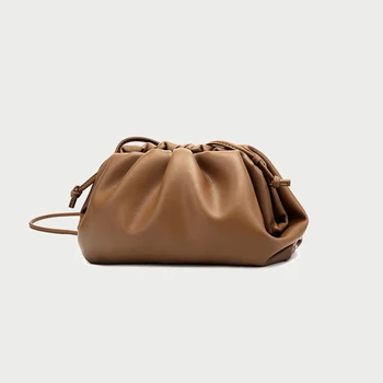 

The Pouch Bag Day Clutch Party Envelope Leather Handbag Luxury Design Women Large Shoulder Messenger Bag Ms Dumpling Shape Purse