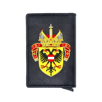 

Classic Holy Roman Emperor Digital Printing Leather Card Holder Wallet RFID Blocking Vintage Men Women Short Purse