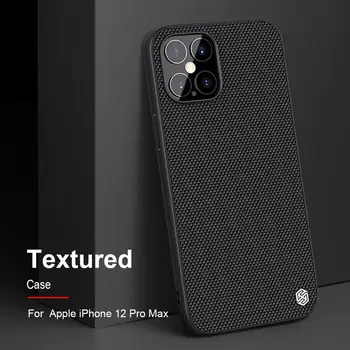 

10PCS NILLKIN NILLKIN for iPhone 12 Pro Max 6.7 inch phone case durable non-slip Textured nylon fiber case back cover