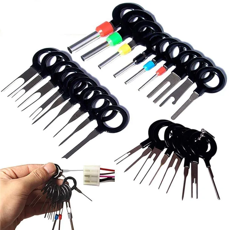 26pcs Car Terminal Removal Tool Kit Terminal Ejector Kit Wire Connector Pin  Release Extractor Puller - Ball Head Extractor - AliExpress