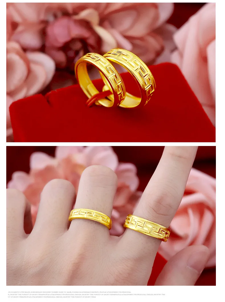 24k gold band ring