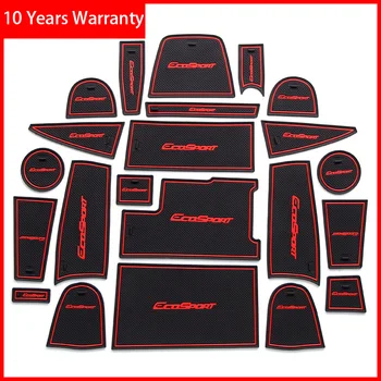 

Rubber Mat For Ford Ecosport 2018 Door Slot Pad Cup Cushion Groove Mat Lnterior Anti Slip Mat Car Accessories Styling