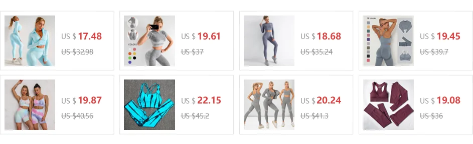 Women Sport Suit Yoga Clothing Set Workout Gym Long Sleeve Fitness Crop Top + High Waist Seamless Energy Workout Leggins