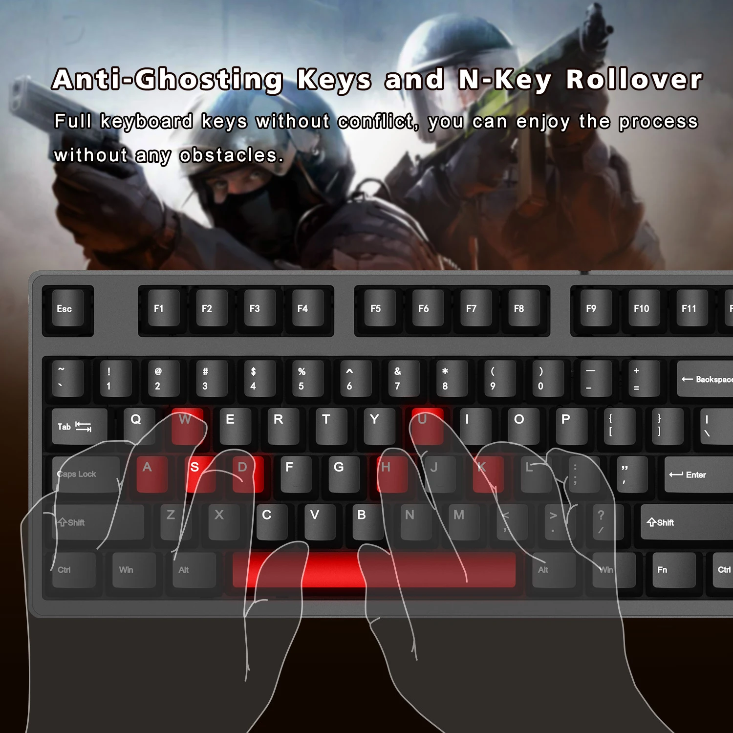 HELLO Ganss механическая клавиатура с 104 клавишами PBT keycap Cherry MX Switch коричневая синяя красная полноразмерная игровая клавиатура без подсветки для офиса