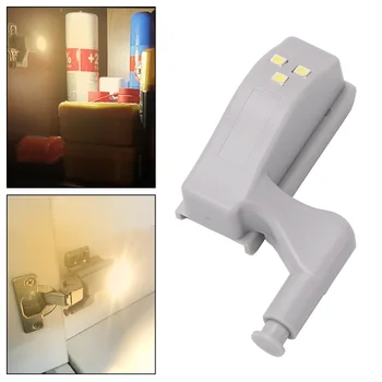 

Night Wardrobe Light Lamp LED Inner Hinge Cabinet Hinge Light for Closet Kitchen Office Bedroom Sensor Led Cupboard Sensor