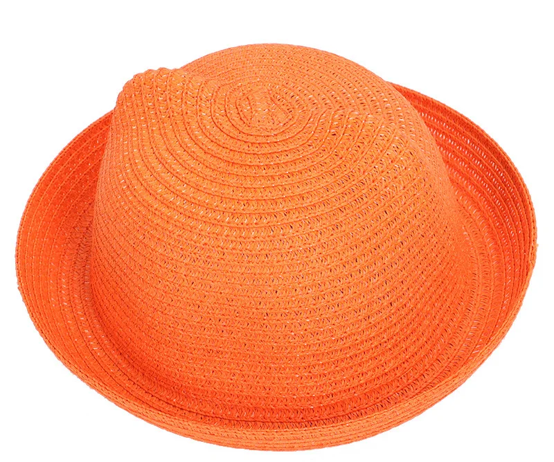 16 цветов, детская соломенная шляпа, Детские Летние Пляжные шапки для прогулок, путешествий, для маленьких мужчин и женщин, с кошачьими ушками, шляпа от солнца