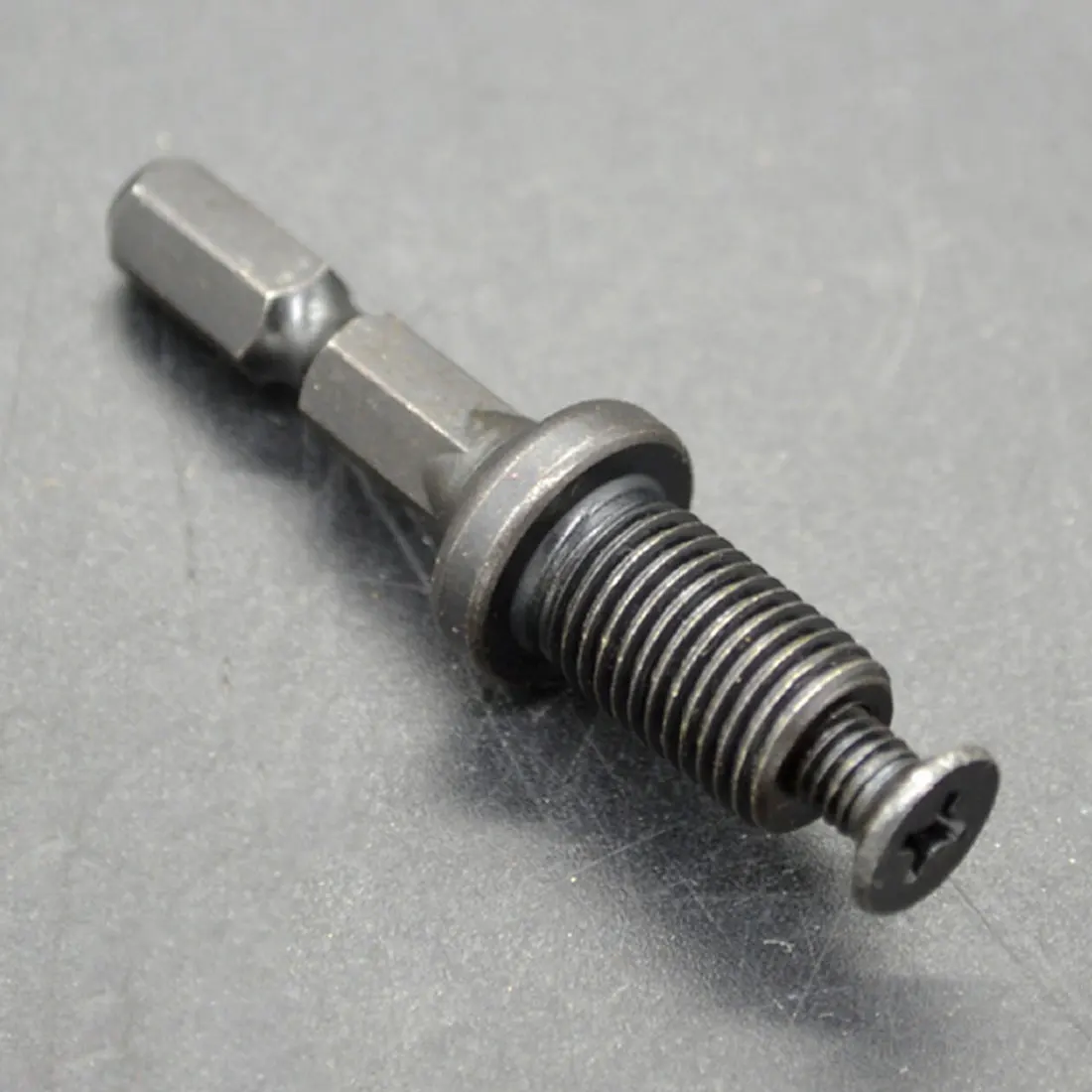 1/4"Hex Shank Adapter Male Thread Screw for Drill Chuck 6mm10mm13mm 3/8"-2 BE 