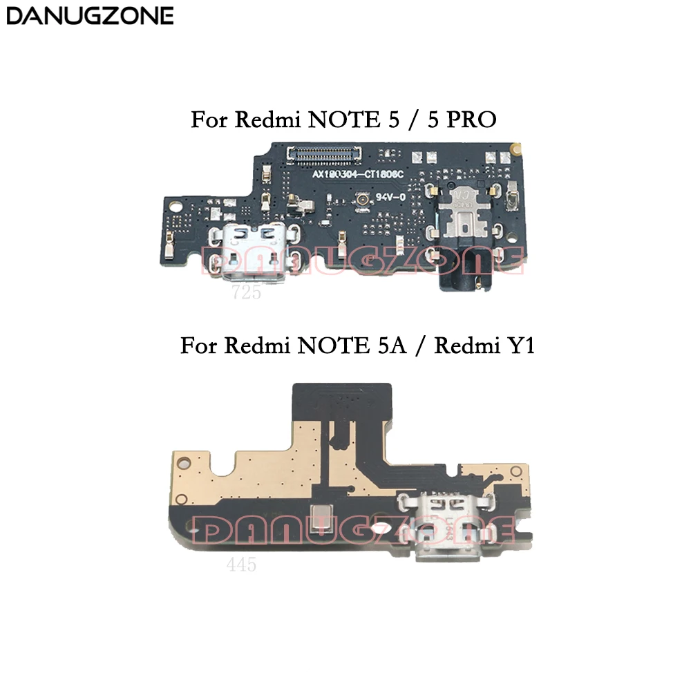 Usb разъем для зарядки док-станции Плата для зарядки гибкий кабель с аудио разъемом для наушников для Xiaomi Redmi NOTE 5 Pro/Redmi NOTE 5A