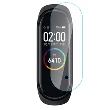 Закаленное с отверстием протектор экрана конденсат мягкая пленка для Xiaomi Mi Band 4 полноэкранная проницаемая пленка аксессуары